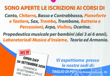 SONO APERTE LE ISCRIZIONI AI CORSI